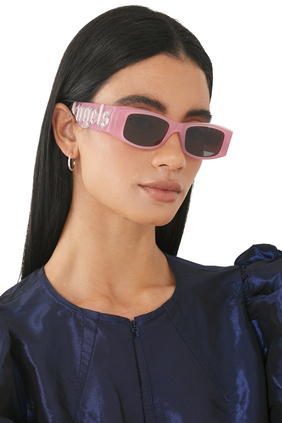 Angel Rectangular-Frame Sunglasses